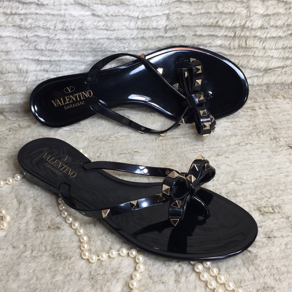 Valentino garavani rockstud jelly thong size 41